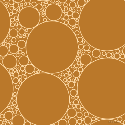 bubbles, circles, sponge, big, medium, small, 2 pixel line width, Navajo White and Pirate Gold circles bubbles sponge soap seamless tileable