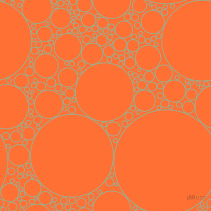 bubbles, circles, sponge, big, medium, small, 2 pixel line width, Neutral Green and Burnt Orange circles bubbles sponge soap seamless tileable