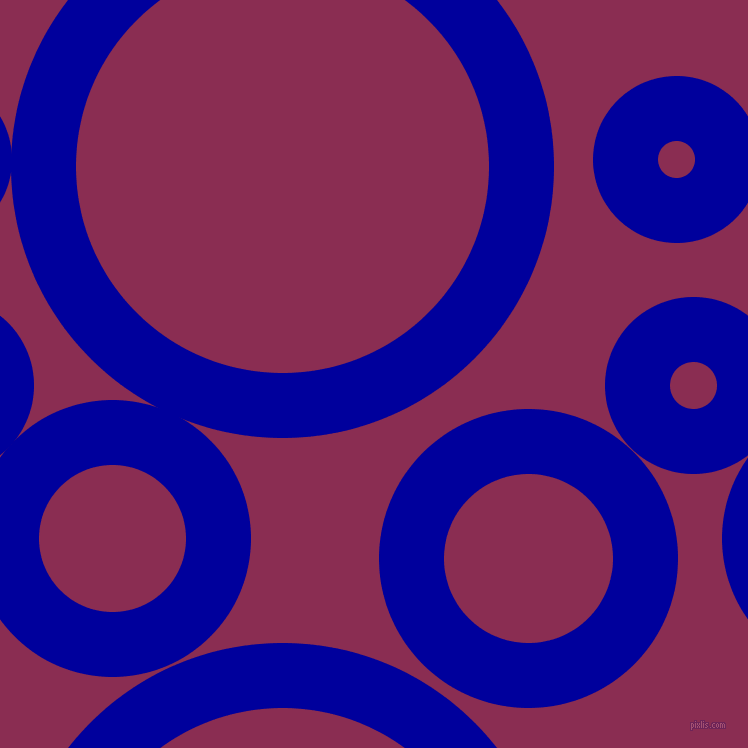 bubbles, circles, sponge, big, medium, small, 65 pixel line width, New Midnight Blue and Rose Bud Cherry circles bubbles sponge soap seamless tileable