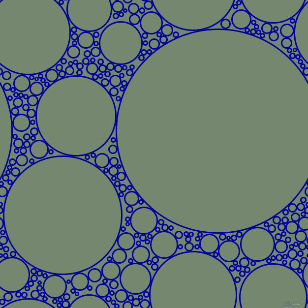 bubbles, circles, sponge, big, medium, small, 3 pixel line width, New Midnight Blue and Xanadu circles bubbles sponge soap seamless tileable