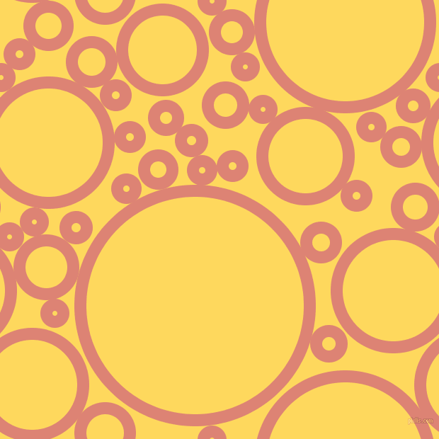 bubbles, circles, sponge, big, medium, small, 17 pixel line width, New York Pink and Dandelion circles bubbles sponge soap seamless tileable