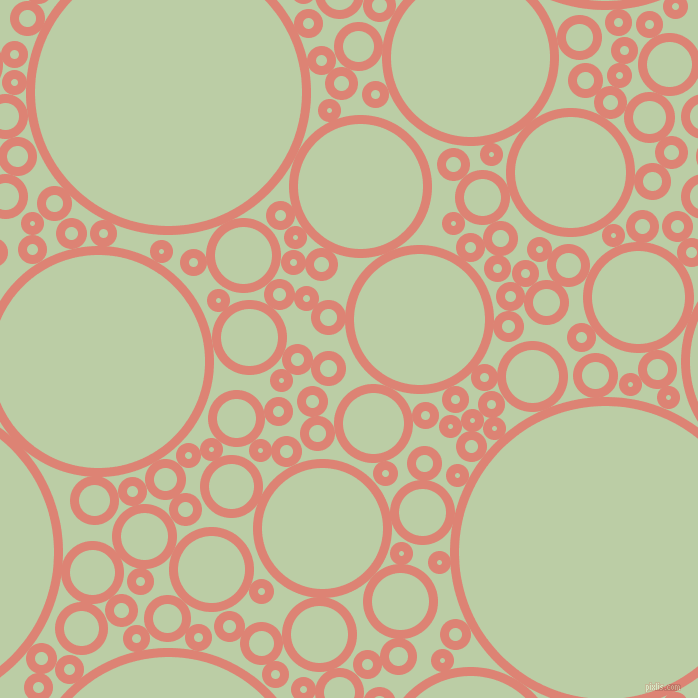 bubbles, circles, sponge, big, medium, small, 9 pixel line width, New York Pink and Pixie Green circles bubbles sponge soap seamless tileable
