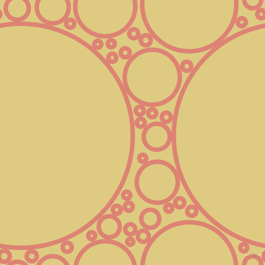 bubbles, circles, sponge, big, medium, small, 9 pixel line width, New York Pink and Sandwisp circles bubbles sponge soap seamless tileable