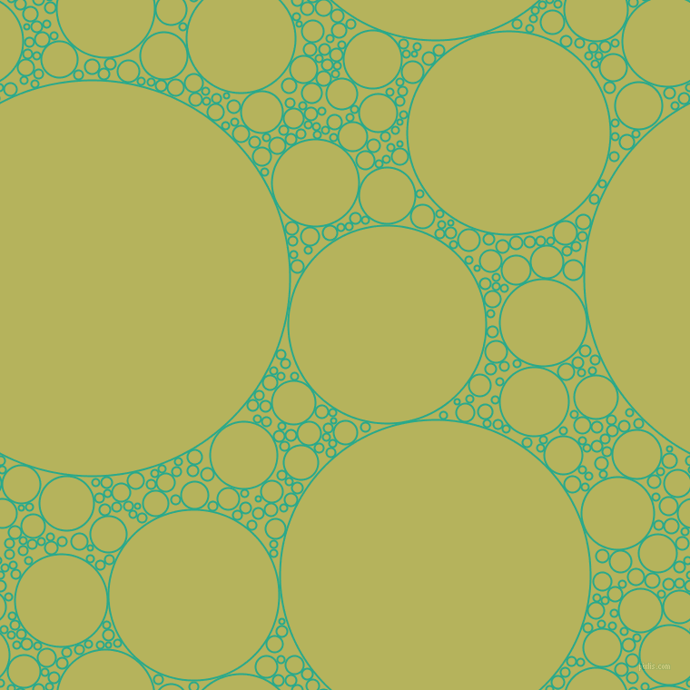 bubbles, circles, sponge, big, medium, small, 2 pixel line width, Niagara and Olive Green circles bubbles sponge soap seamless tileable
