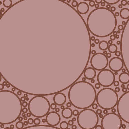 bubbles, circles, sponge, big, medium, small, 5 pixel line width, Nutmeg and Rosy Brown circles bubbles sponge soap seamless tileable