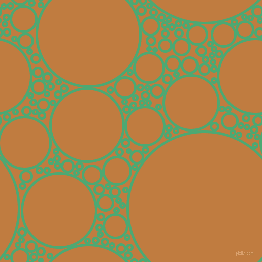 bubbles, circles, sponge, big, medium, small, 5 pixel line width, Ocean Green and Brandy Punch circles bubbles sponge soap seamless tileable