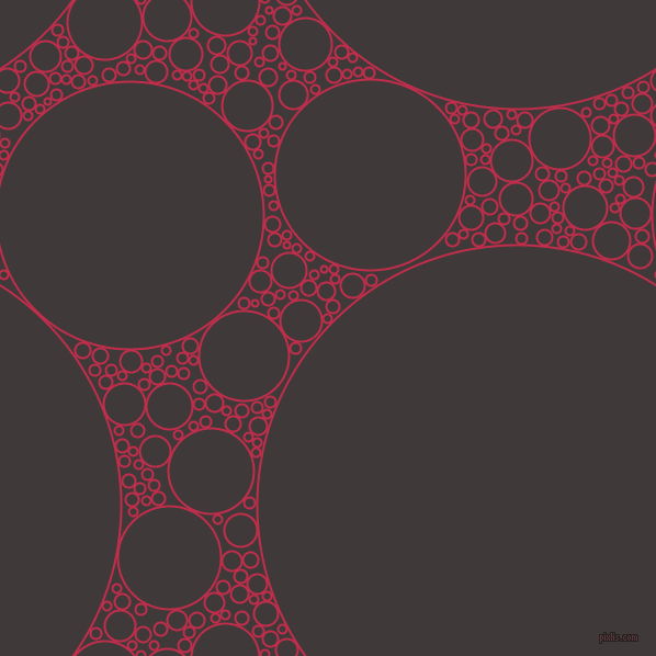 bubbles, circles, sponge, big, medium, small, 2 pixel line width, Old Rose and Eclipse circles bubbles sponge soap seamless tileable