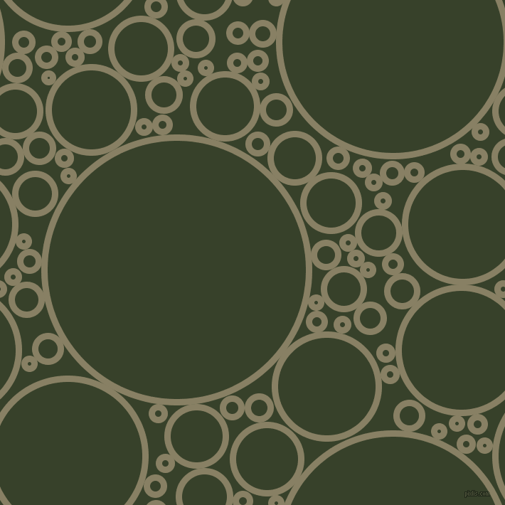 bubbles, circles, sponge, big, medium, small, 9 pixel line width, Olive Haze and Seaweed circles bubbles sponge soap seamless tileable