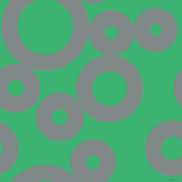 bubbles, circles, sponge, big, medium, small, 65 pixel line width, Oslo Grey and Medium Sea Green circles bubbles sponge soap seamless tileable