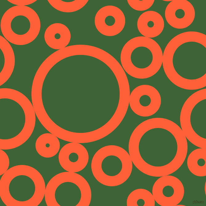 bubbles, circles, sponge, big, medium, small, 33 pixel line width, Outrageous Orange and Green House circles bubbles sponge soap seamless tileable