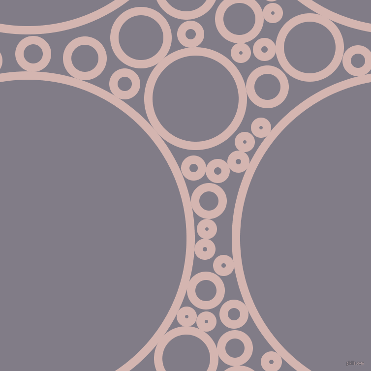 bubbles, circles, sponge, big, medium, small, 17 pixel line width, Oyster Pink and Topaz circles bubbles sponge soap seamless tileable