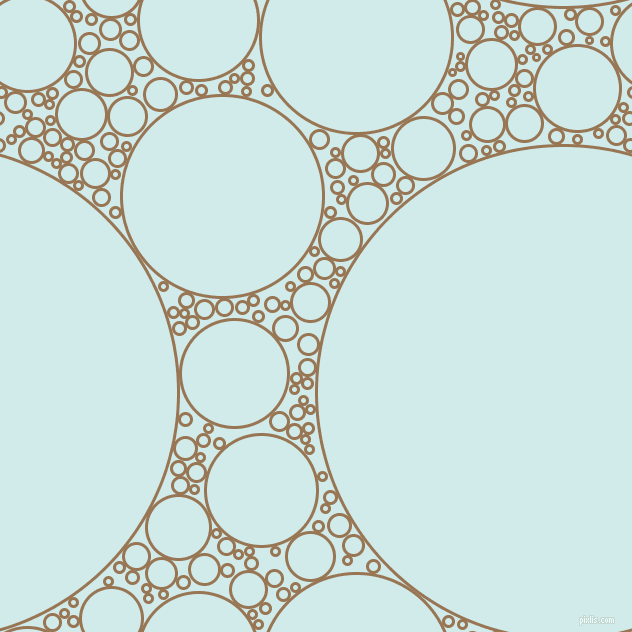 bubbles, circles, sponge, big, medium, small, 3 pixel line width, Pale Brown and Oyster Bay circles bubbles sponge soap seamless tileable