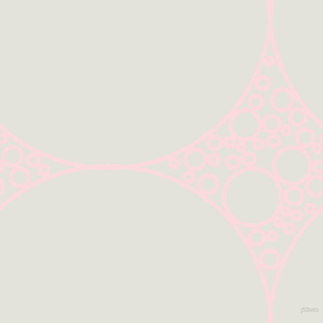 bubbles, circles, sponge, big, medium, small, 9 pixel line width, Pale Pink and Snow Drift circles bubbles sponge soap seamless tileable
