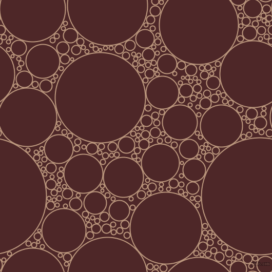 bubbles, circles, sponge, big, medium, small, 2 pixel line width, Pale Taupe and Volcano circles bubbles sponge soap seamless tileable