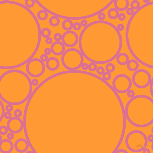 bubbles, circles, sponge, big, medium, small, 9 pixel line widthPale Violet Red and Neon Carrot circles bubbles sponge soap seamless tileable