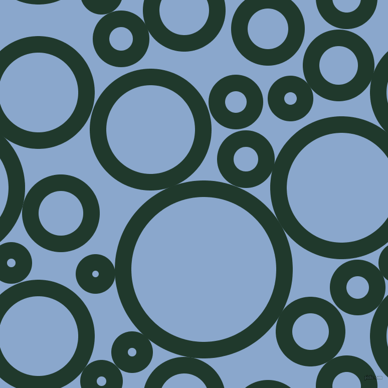 bubbles, circles, sponge, big, medium, small, 33 pixel line width, Palm Green and Polo Blue circles bubbles sponge soap seamless tileable