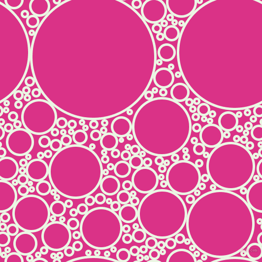 bubbles, circles, sponge, big, medium, small, 5 pixel line width, Panache and Deep Cerise circles bubbles sponge soap seamless tileable