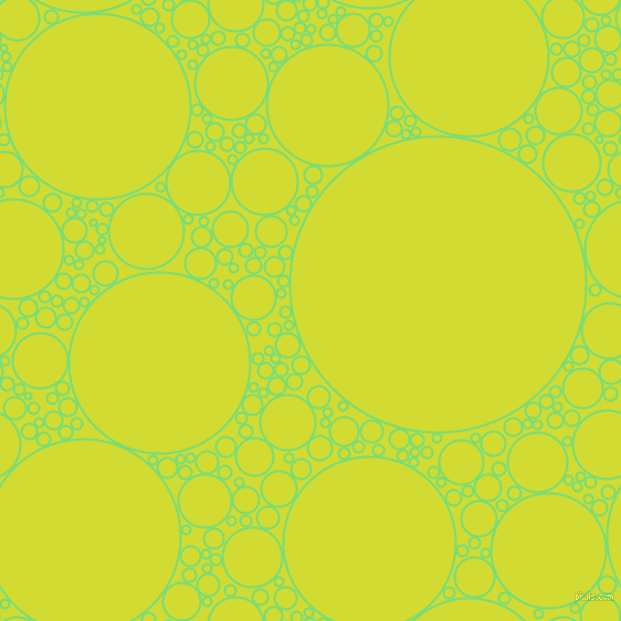 bubbles, circles, sponge, big, medium, small, 2 pixel line width, Pastel Green and Bitter Lemon circles bubbles sponge soap seamless tileable