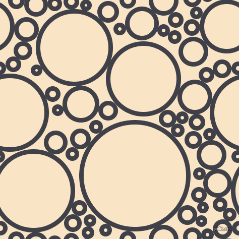 bubbles, circles, sponge, big, medium, small, 9 pixel line width, Payne