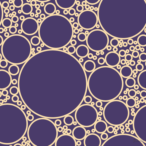 bubbles, circles, sponge, big, medium, small, 5 pixel line width, Peach-Yellow and Meteorite circles bubbles sponge soap seamless tileable