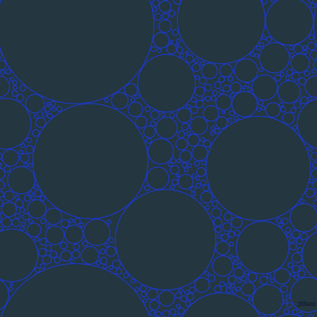 bubbles, circles, sponge, big, medium, small, 2 pixel line width, Persian Blue and Elephant circles bubbles sponge soap seamless tileable