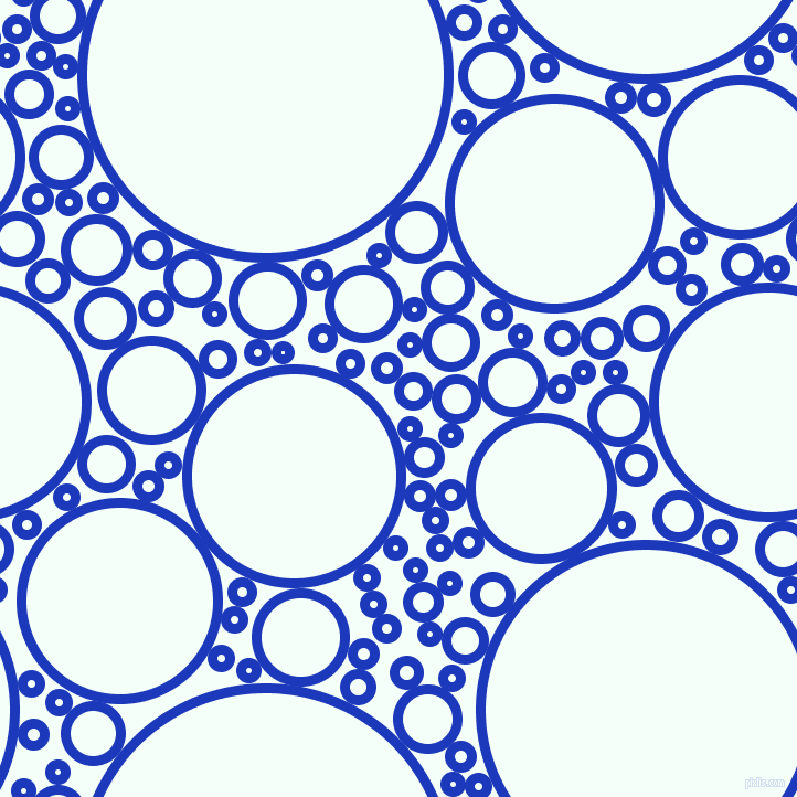 bubbles, circles, sponge, big, medium, small, 9 pixel line width, Persian Blue and Mint Cream circles bubbles sponge soap seamless tileable