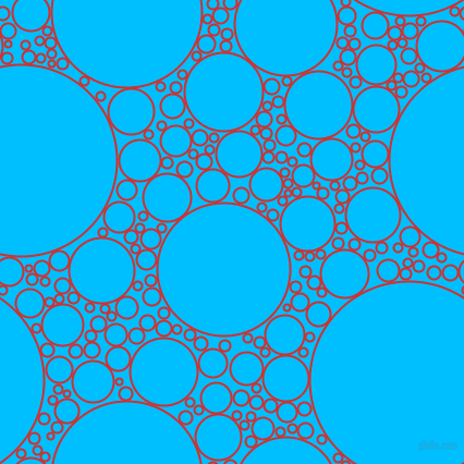 bubbles, circles, sponge, big, medium, small, 2 pixel line width, Persian Red and Deep Sky Blue circles bubbles sponge soap seamless tileable
