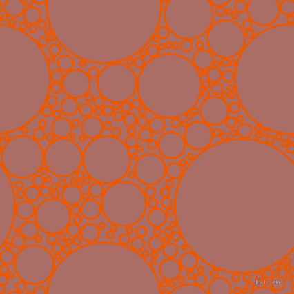 bubbles, circles, sponge, big, medium, small, 3 pixel line width, Persimmon and Coral Tree circles bubbles sponge soap seamless tileable