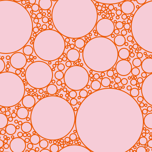 bubbles, circles, sponge, big, medium, small, 3 pixel line width, Persimmon and Pink Lace circles bubbles sponge soap seamless tileable