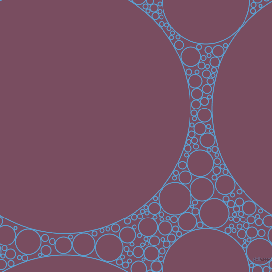 bubbles, circles, sponge, big, medium, small, 2 pixel line width, Picton Blue and Cosmic circles bubbles sponge soap seamless tileable