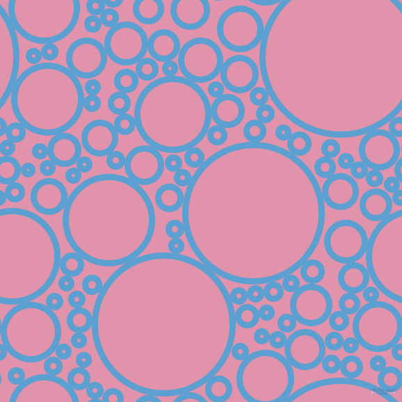 bubbles, circles, sponge, big, medium, small, 9 pixel line width, Picton Blue and Kobi circles bubbles sponge soap seamless tileable