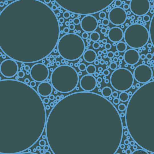 bubbles, circles, sponge, big, medium, small, 5 pixel line width, Picton Blue and Oracle circles bubbles sponge soap seamless tileable