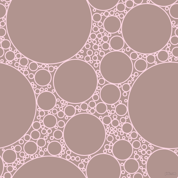 bubbles, circles, sponge, big, medium, small, 3 pixel line width, Pig Pink and Thatch circles bubbles sponge soap seamless tileable