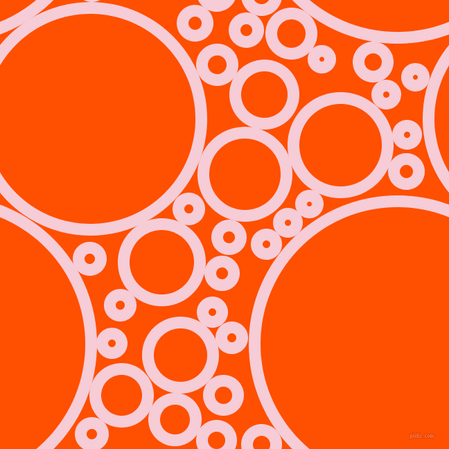bubbles, circles, sponge, big, medium, small, 17 pixel line width, Pink Lace and International Orange circles bubbles sponge soap seamless tileable