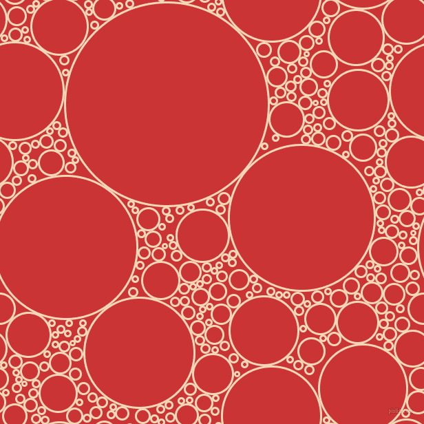 bubbles, circles, sponge, big, medium, small, 3 pixel line width, Pink Lady and Mahogany circles bubbles sponge soap seamless tileable