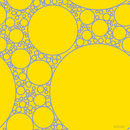 bubbles, circles, sponge, big, medium, small, 3 pixel line width, Portage and Golden Yellow circles bubbles sponge soap seamless tileable