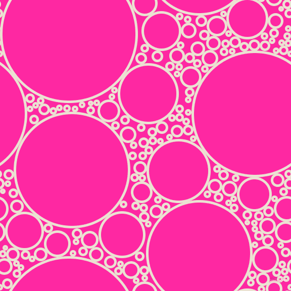 bubbles, circles, sponge, big, medium, small, 5 pixel line width, Quarter Spanish White and Persian Rose circles bubbles sponge soap seamless tileable