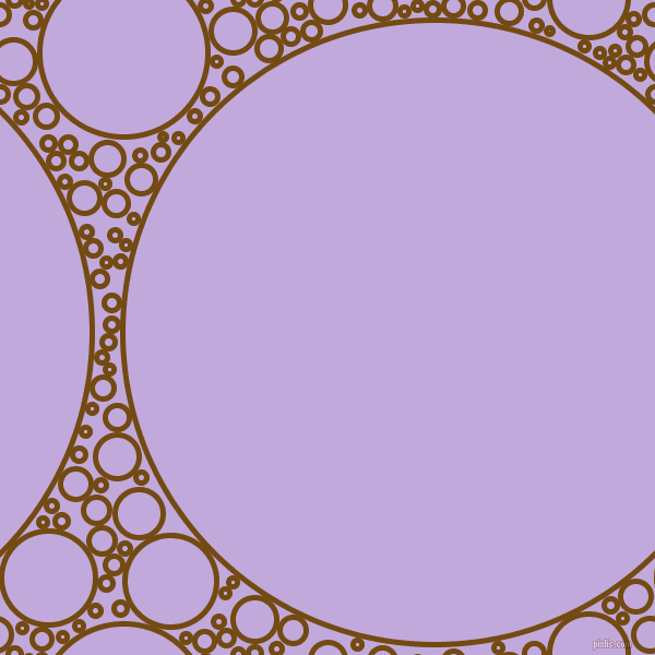 bubbles, circles, sponge, big, medium, small, 5 pixel line width, Raw Umber and Perfume circles bubbles sponge soap seamless tileable