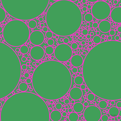 bubbles, circles, sponge, big, medium, small, 3 pixel line width, Razzle Dazzle Rose and Chateau Green circles bubbles sponge soap seamless tileable