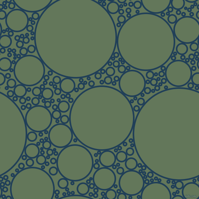 bubbles, circles, sponge, big, medium, small, 5 pixel line width, Regal Blue and Axolotl circles bubbles sponge soap seamless tileable