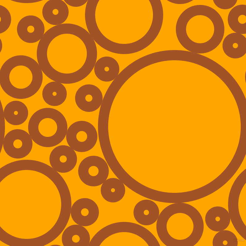 bubbles, circles, sponge, big, medium, small, 33 pixel line width, Rich Gold and Orange circles bubbles sponge soap seamless tileable