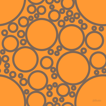 bubbles, circles, sponge, big, medium, small, 9 pixel line width, Roman Coffee and Neon Carrot circles bubbles sponge soap seamless tileable