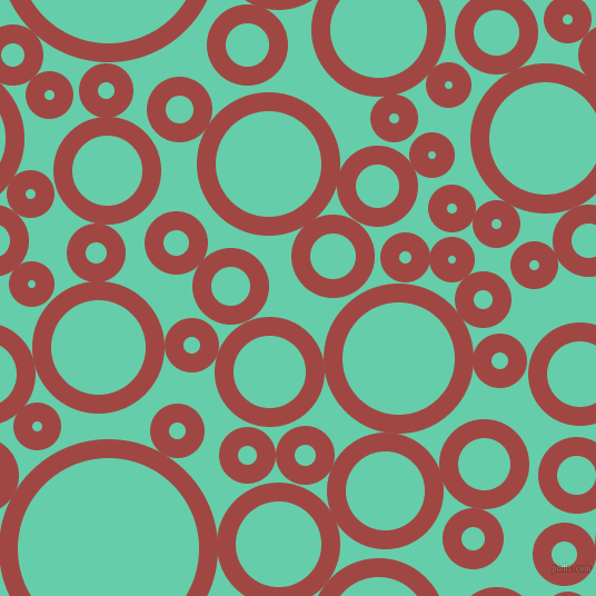 bubbles, circles, sponge, big, medium, small, 17 pixel line widthRoof Terracotta and Medium Aquamarine circles bubbles sponge soap seamless tileable
