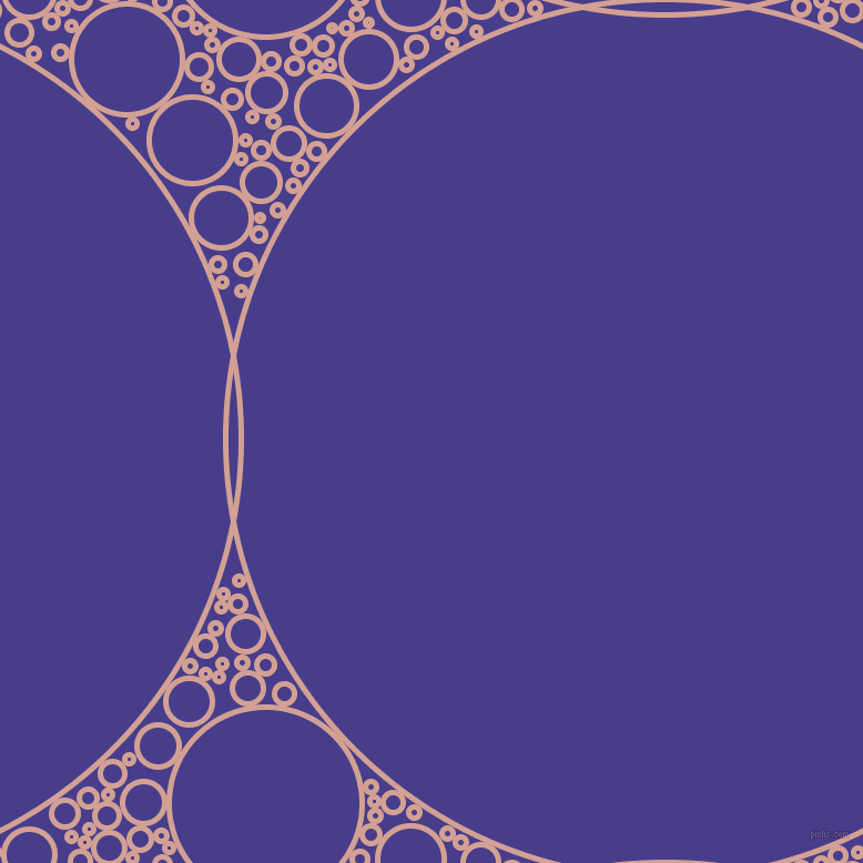 bubbles, circles, sponge, big, medium, small, 5 pixel line width, Rose and Dark Slate Blue circles bubbles sponge soap seamless tileable