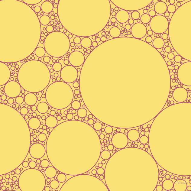 bubbles, circles, sponge, big, medium, small, 2 pixel line width, Royal Heath and Sweet Corn circles bubbles sponge soap seamless tileable
