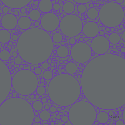 bubbles, circles, sponge, big, medium, small, 2 pixel line width, Royal Purple and Mid Grey circles bubbles sponge soap seamless tileable