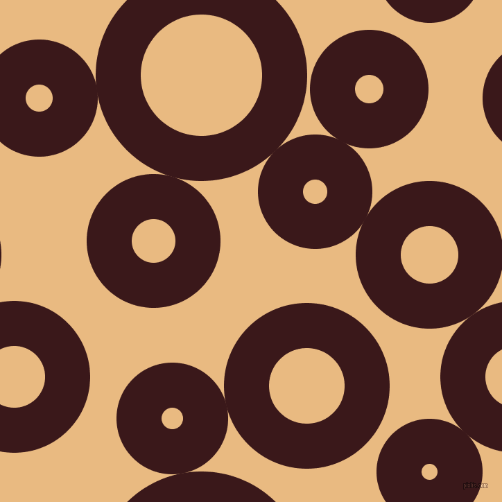 bubbles, circles, sponge, big, medium, small, 65 pixel line width, Rustic Red and Corvette circles bubbles sponge soap seamless tileable