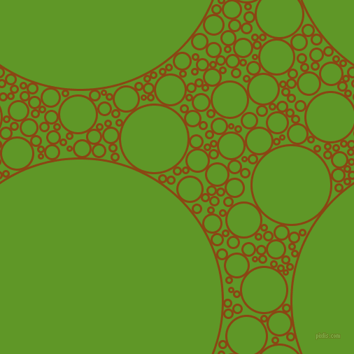bubbles, circles, sponge, big, medium, small, 3 pixel line widthSaddle Brown and Limeade circles bubbles sponge soap seamless tileable
