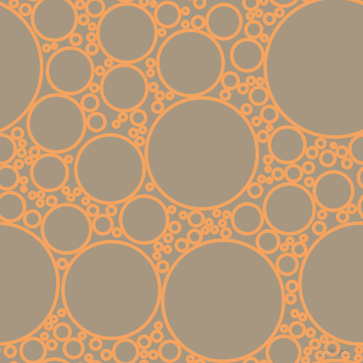 bubbles, circles, sponge, big, medium, small, 5 pixel line width, Sandy Brown and Bronco circles bubbles sponge soap seamless tileable