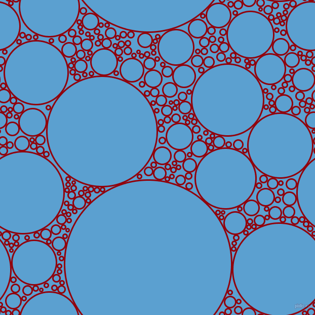 bubbles, circles, sponge, big, medium, small, 3 pixel line width, Sangria and Picton Blue circles bubbles sponge soap seamless tileable